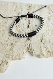 Men's Faux Leather & Beaded Bracelet Set