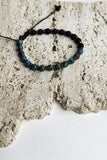 Men's Faux Leather And Beaded Bracelet Set