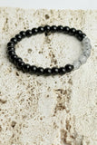 Men's Faux Leather & Beaded Bracelet Set