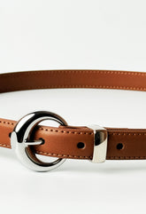 O-Ring Buckle Skinny Belt