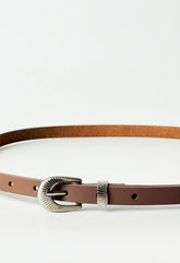Slim Western Buckle Belt