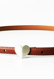 Slim Heart Buckle Belt
