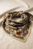 Floral Pattern Triangular Scarf