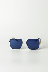 Square Sunglasses With Tortoiseshell Temples