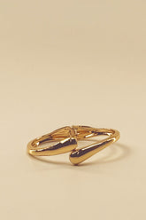 Sculptural Hinged Bangle Bracelet