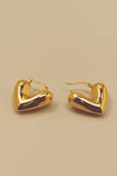 Chunky Heart Hoop Earrings
