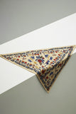Floral Pattern Triangular Scarf