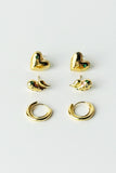 Charming Gold Earring Set