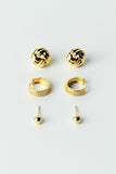Stud And Hoop Earring Set