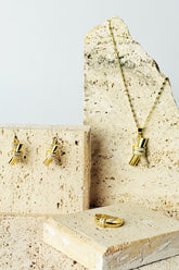 Rhinestone Bow Knot Jewelry Set