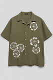 Embroideried Resort Collar Shirt