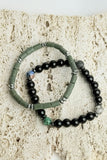 Men's Earthy Mixed-Bead Bracelet Set