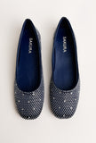 Rhinestone-Embellished Ballet Flat