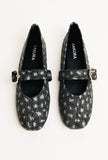 Embellised Mary Jane Flats
