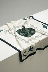 Silk Print Square Scarf