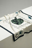 Silk Print Square Scarf