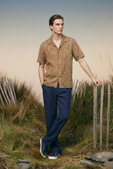 Men Printed Resort Collar Shirt