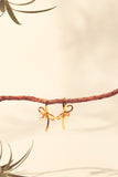 GO Bow And Pearl Drop Earrings