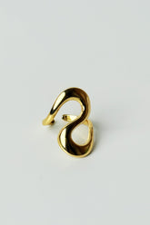Chunky Gold Twisted Ring