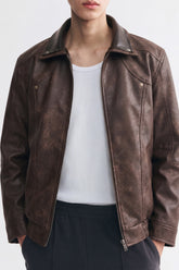 Classic Faux Leather Jacket