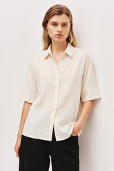 Button Down With Mesh
