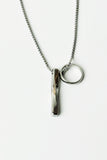 Men's Minimalist Bar And Ring Necklace