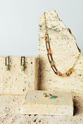 Gold Link Jewelry Set