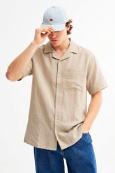 Linen Resort Collar Shirt