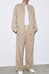 Wide-Leg Track Pants