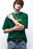 Embroideried Solgan T-Shirt