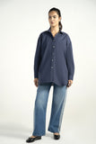 Embroidered Grid Pattren Shirt