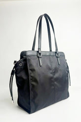 Orange Nylon Tote Bag