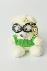 Fluffy Teddy Bear Bag Charm