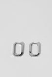 Rectangular Rhinestones Hoop Earrings