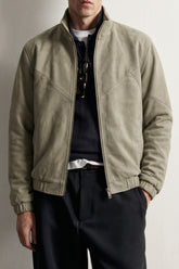 Suede Bomber Jacket