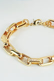 Link Bracelet With A Rhinestone - GO