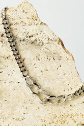 Chunky Chain Necklace With Rhinestones