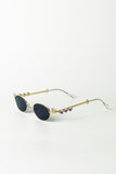 Small Oval Rhinestone Sunglasses