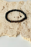 Men's Leather And Stone Bracelet Set