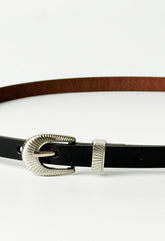 Slim Western Buckle Belt