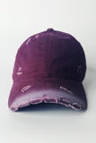 Burgundy Faded Cap