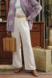 Wide-Leg Trousers With Belt