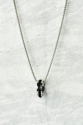 Men's Minimalist Two-Tone Ring Necklace