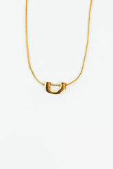 Minimalist U-Bar Necklace - GO