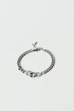 Three-Link Charm Curb Bracelet