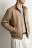 Suede Bomber Jacket