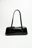 Faux Leather Baguette Shoulder Bag
