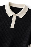 Textured Knitted Polo