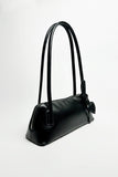 Elongated Shoulder Bag With Heart Charm