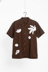 Men Resort Collar Shirt With Appliques